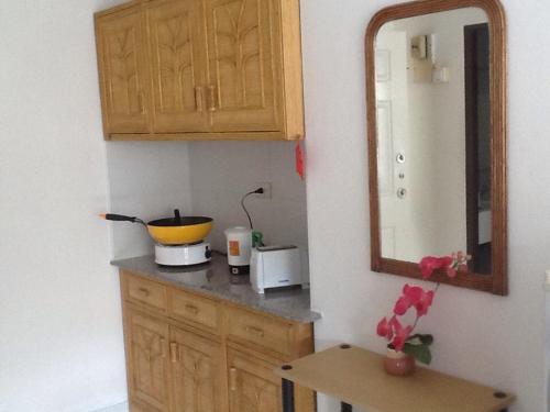 a kitchen with a counter top with a bowl on it at View Talay 1B Holidays in Pattaya South