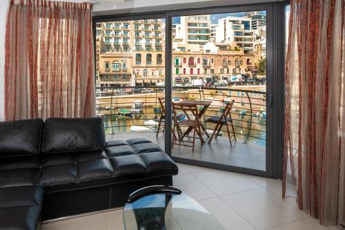 Zona de estar de Bay View Apartments