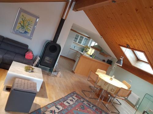 Kuchyň nebo kuchyňský kout v ubytování Chalet Himmelblick