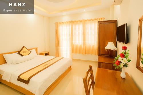 Postel nebo postele na pokoji v ubytování S79 Blue Lam Ha Pool