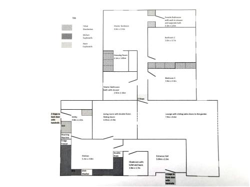 a floor plan of a house at Paddock House in Middleham