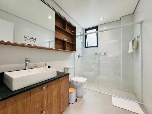 Koupelna v ubytování Oásis do Atlântico Home Club - Apto Vista Mar para 4 pessoas