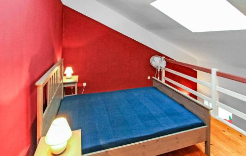 Ferienwohnung Mirowにあるベッド