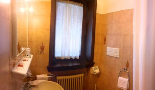 Koupelna v ubytování Hotel Alle Alpi