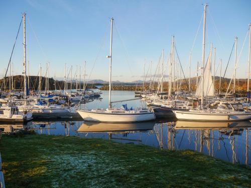 a group of boats docked in a harbor at Siskin Lodge - Uk39664 in Lunga