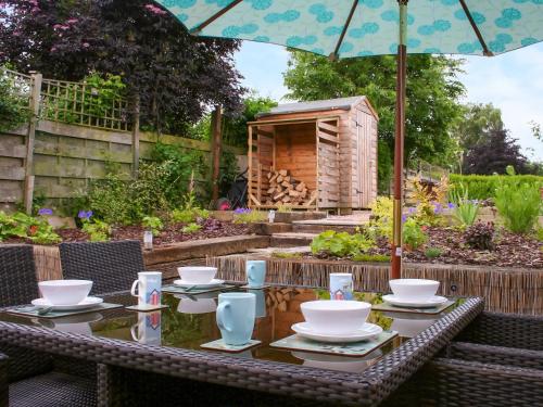 A garden outside Yew Tree Cottage