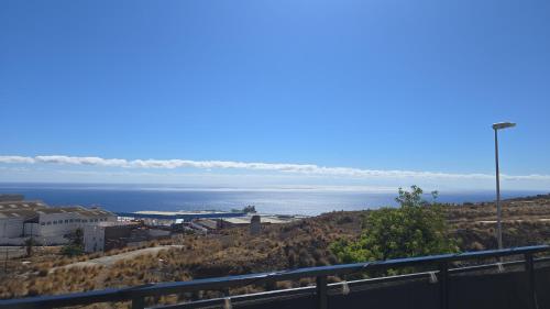 a view of the ocean from a hill at Ático Micaela. Terraza y vistas in Santa Cruz de Tenerife