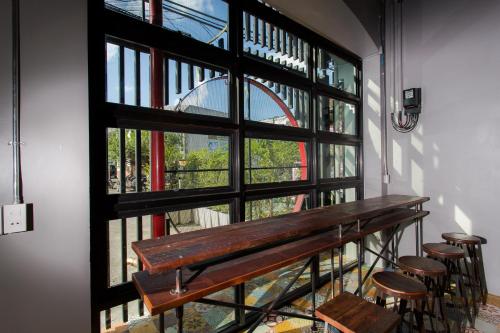 Restaurace v ubytování Bloo Hostel