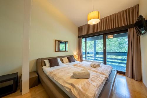 Villa Traunsteinにあるベッド