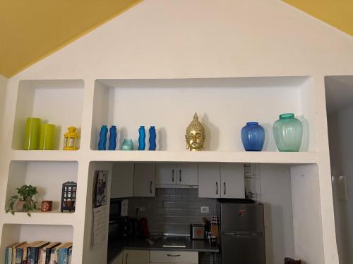 Η κουζίνα ή μικρή κουζίνα στο Sweet Bungalow Matagorda