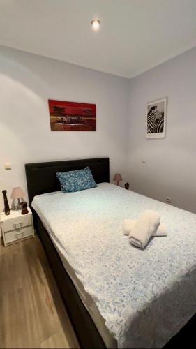 Postel nebo postele na pokoji v ubytování Zwergendorf