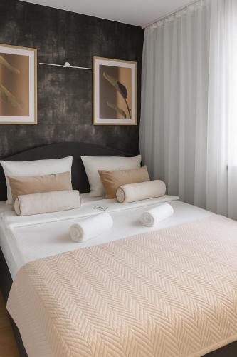 Postel nebo postele na pokoji v ubytování Apartment GREY Comfort