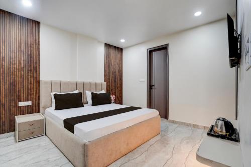Katil atau katil-katil dalam bilik di Hotel O Kanhaiya residency