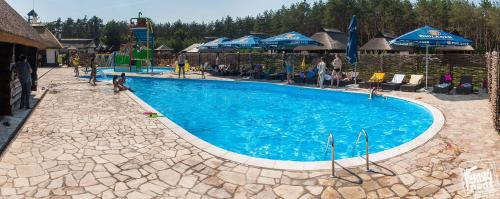 Ресторан Отель Гуляй Поле tesisinde veya buraya yakın yüzme havuzu