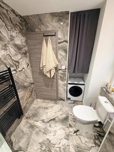 Ένα μπάνιο στο Charmant appartement, 2 chambres au bord des quais
