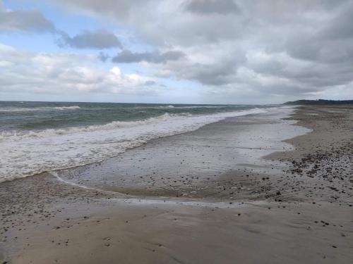 a beach with the ocean and the shoreline at 6 person holiday home in Fjerritslev-By Traum in Fjerritslev