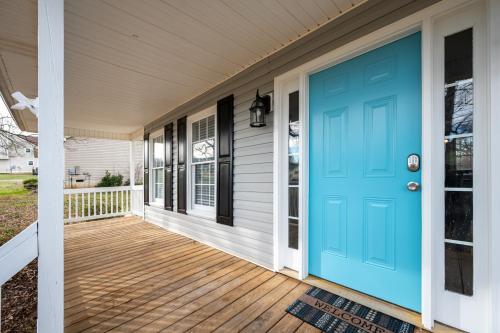 a blue front door of a house at 23 Magnolia Rydal in Rydal