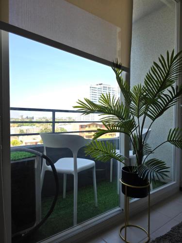 Балкон или терраса в Hermoso Departamento A pasos del Mall Cine