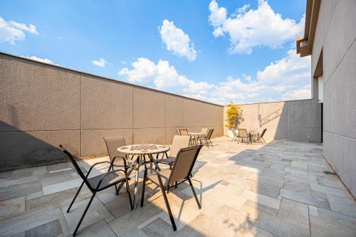 Hospedez - Flats Osasco Trade Centerにあるバルコニーまたはテラス