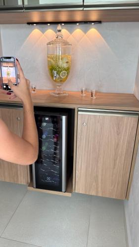 Dapur atau dapur kecil di Ecos da Serra