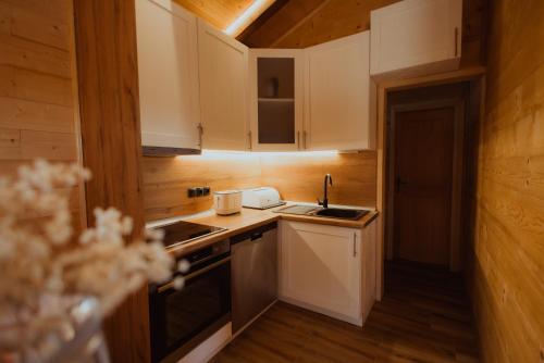 Dapur atau dapur kecil di Rustic Casa