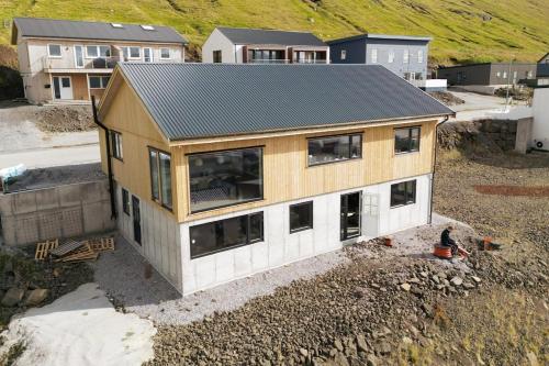 an overhead view of a house under construction at Bright Home with Amazing View in Saltangará