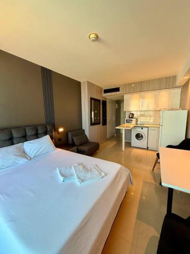 Kuchyň nebo kuchyňský kout v ubytování Carmel Holiday Apartments