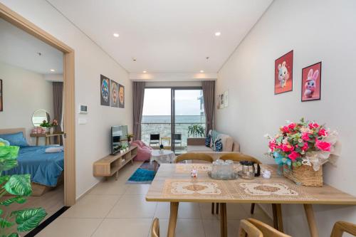 Χώρος καθιστικού στο The Sóng Apartment Vũng Tàu - By Dina Nguyen