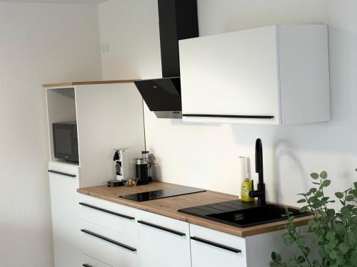 Η κουζίνα ή μικρή κουζίνα στο Appartement Waldruhe