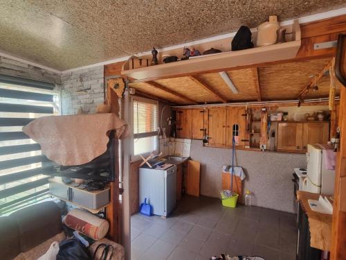 Kuchyň nebo kuchyňský kout v ubytování Ferienhaus LAGUM