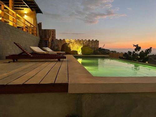 Bazén v ubytování Vichayito Casa Wiñay nebo v jeho okolí