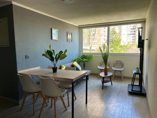 Χώρος καθιστικού στο 2H1B I Ñuñoa I Con Estacionamiento