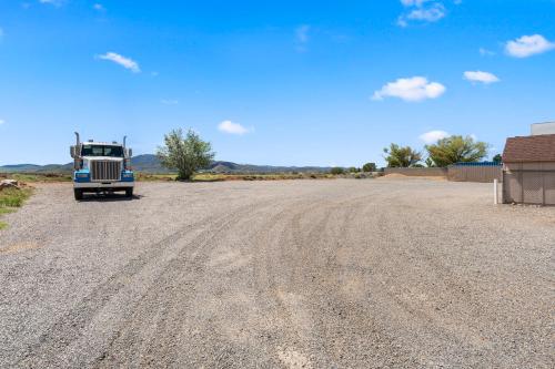 a truck parked on the side of a dirt road at Americas Best Value Inn Prescott Valley in Prescott Valley