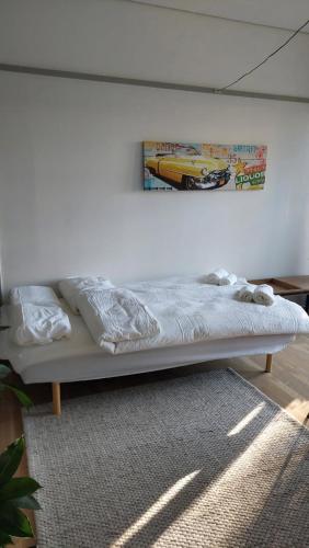 Кровать или кровати в номере Antonia s quality apartment 1