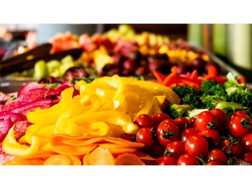 a pile of different types of vegetables on a table at Skye Niseko - Vacation STAY 70563v in Niseko