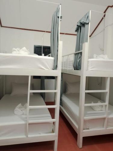 Ένα ή περισσότερα κρεβάτια σε δωμάτιο στο The Sun Backpackers Hostel