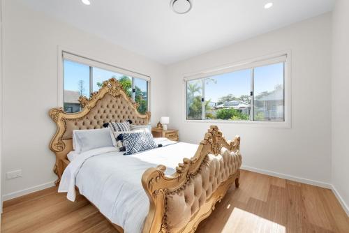 Ένα ή περισσότερα κρεβάτια σε δωμάτιο στο Scarborough Shores - Waterfront