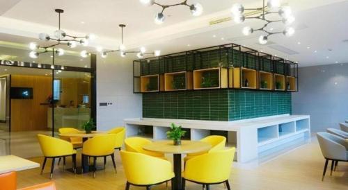 Χώρος καθιστικού στο GreenTree Inn Express Fuzhou Minhou County Mindu Custom Park