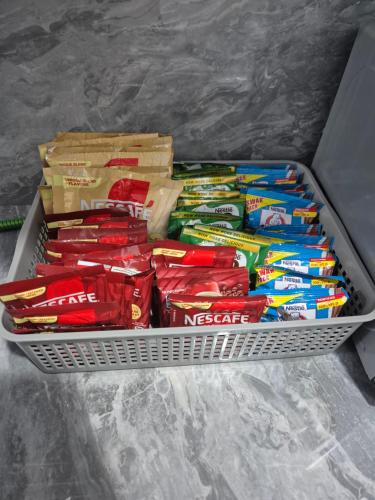 a tray filled with different types of snacks at Casitas Veyra in Norte