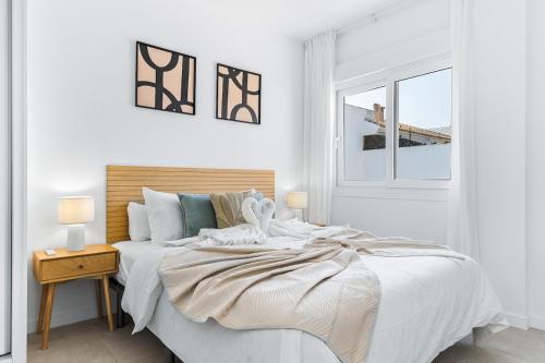 Ένα ή περισσότερα κρεβάτια σε δωμάτιο στο Casa Sol y Serena