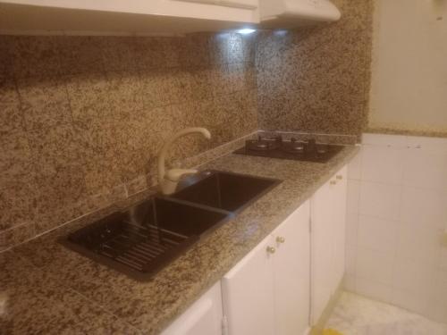 Una cocina o cocineta en Cléopâtre housse sousse