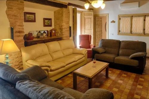 Χώρος καθιστικού στο Casa Matías