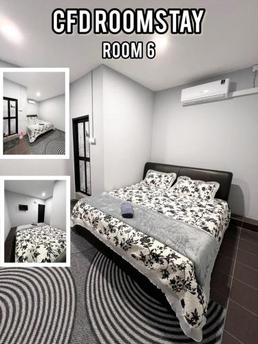 Katil atau katil-katil dalam bilik di CFD ROOMSTAY Dungun