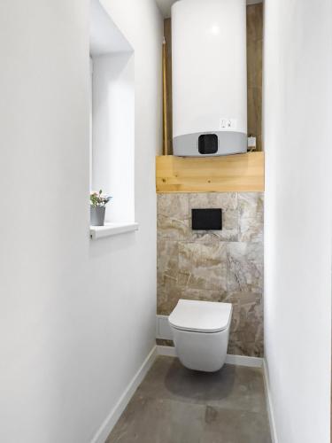 Koupelna v ubytování Apartmány Vlastiboř