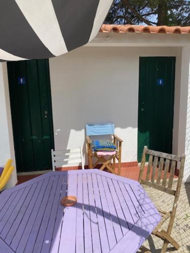 En balkon eller terrasse på Santuário SOS Animal