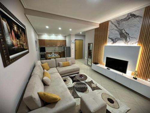 Posezení v ubytování 5 Star Apartment