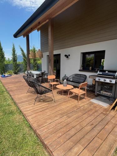 Duingt, maison 165m2, jardin 8pers