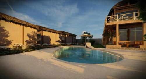 Kolam renang di atau dekat dengan Maison de Yolo - Ha Giang Serenity Mountain Retreat
