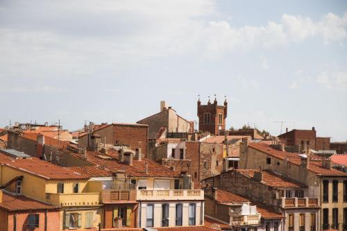 a view of a city with buildings at ibis budget Perpignan Centre Rénové en 2025 in Perpignan