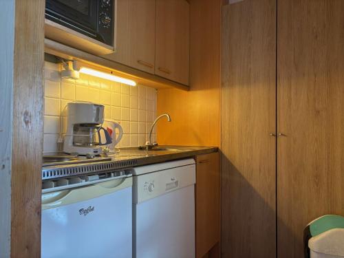 Studio convivial 4/5 pers. à Montchavin, proche pistes avec parking